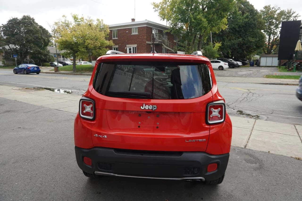 2017 Jeep Renegade 4WD LIMITED FULLY LOADED ROOF CAM NAV Image principale