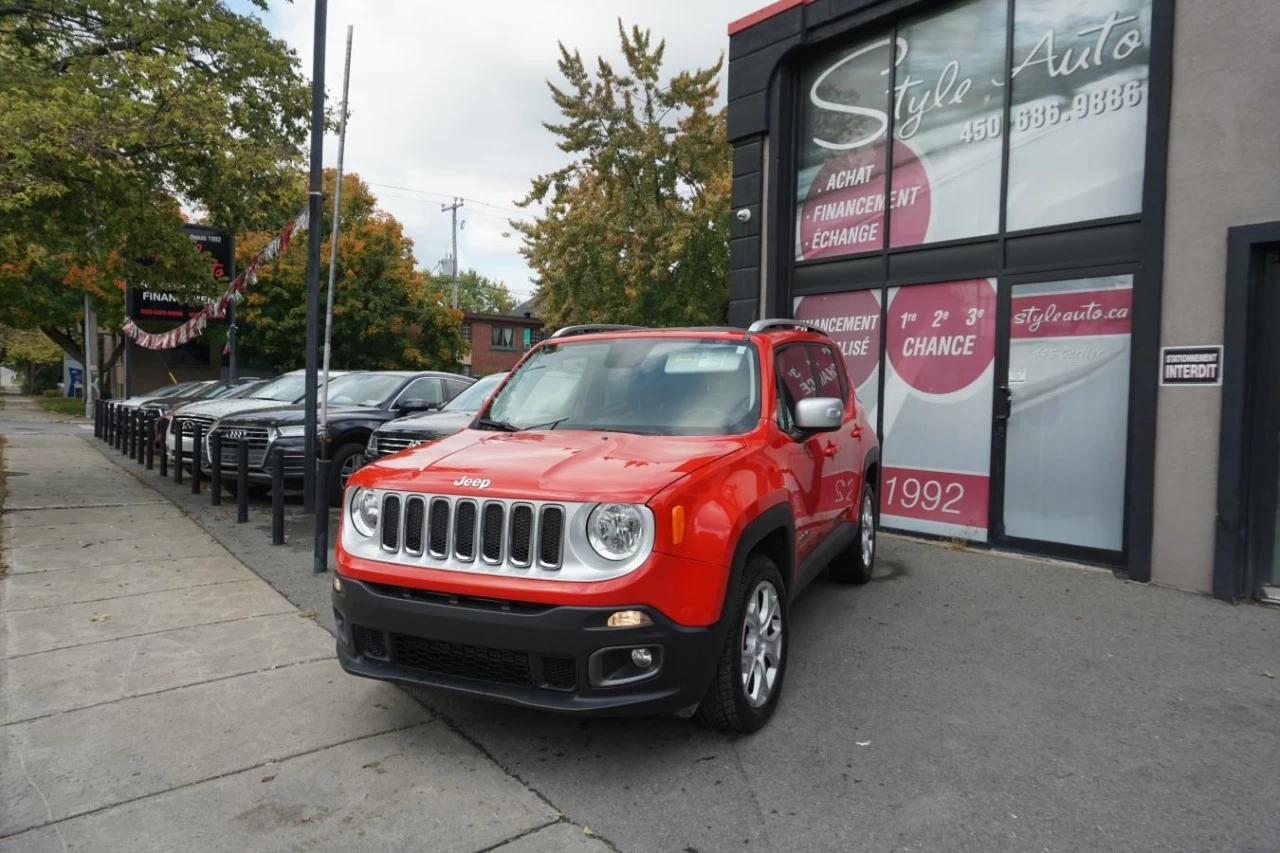 2017 Jeep Renegade 4WD LIMITED FULLY LOADED ROOF CAM NAV Image principale